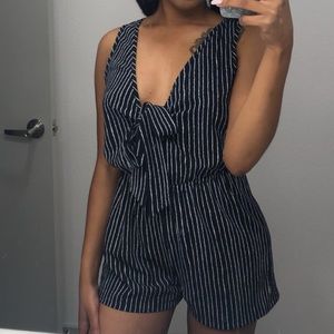 Striped romper
